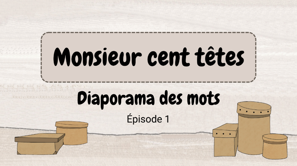 Illustration boîte à mots